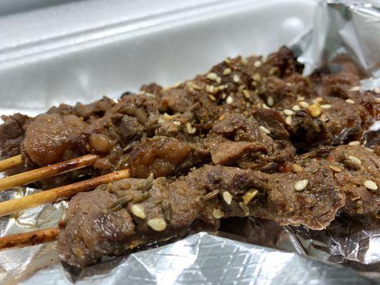 5 Piece Beef Kabob