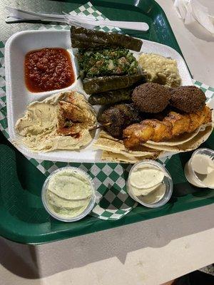 The sample platter