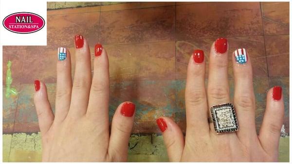 4th of July Manicure!!