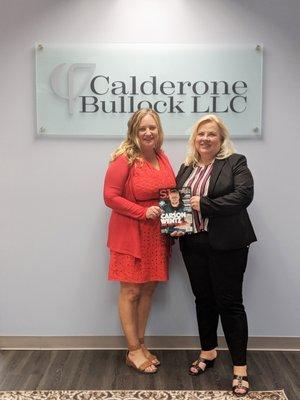 Congratulations to Calderone Bullock's 2019 Top Attorneys Lynda Calderone, Intellectual Property, and Carrie Ward, Sports Law.