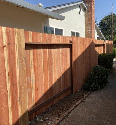 Side fence by RC Fences.