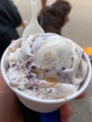 Blueberry cheesecake ice cream