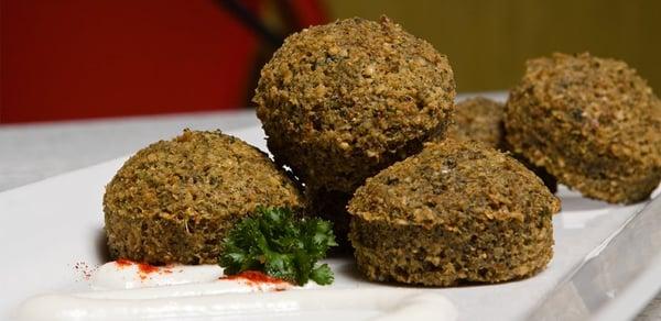 Organic house-made falafels