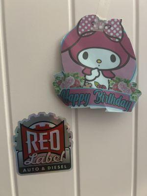 The 6 year old boss approves. She put the sticker given to me on her closet door. Check them out!