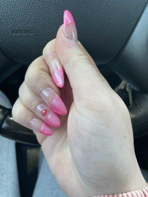 Pink nails