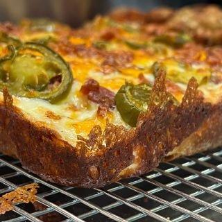 Crispy Detroit Pizza edge