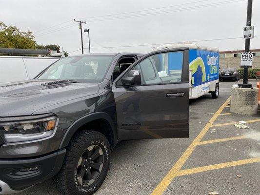 Our Truck and Insulation Trailer