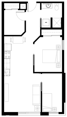 Two Bedroom Floor Plan