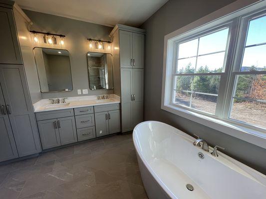 Master bath vanity