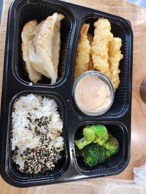 Crispy shrimp bento box