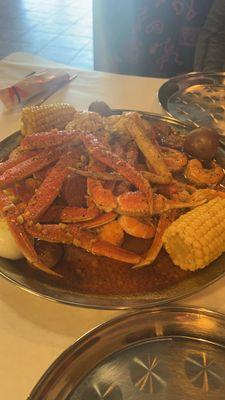 Seafood combo (1lb of crab kegs and 1lb of headless shrimp)