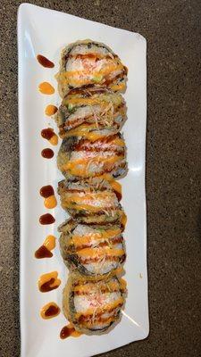 (Sushi) the tempura, California roll