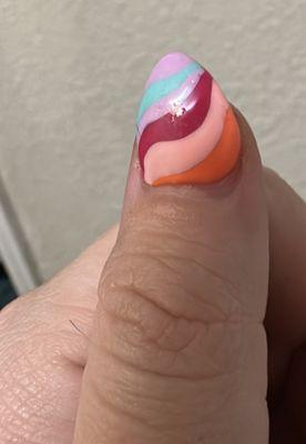 Crooked af and distanced nailbed