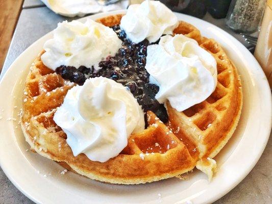 Blueberry waffle