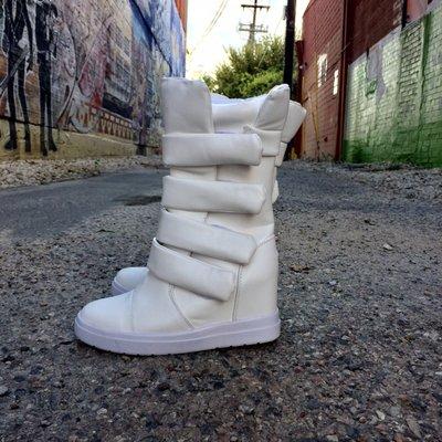 Fall Arrivals white sneaker wedge