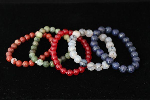 Assortment of Gemstone Bracelets $10.99-$22.99