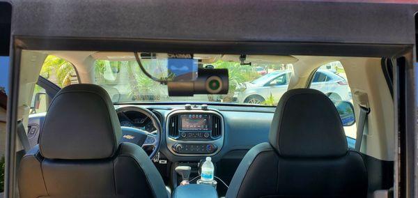 Rear dashcam on my 2016 Chevrolet Colorado.