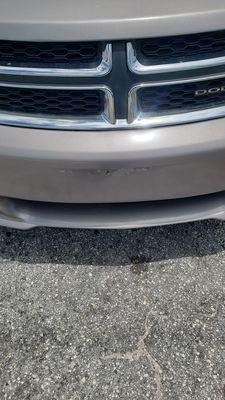 My bumper less than a year later...smdh