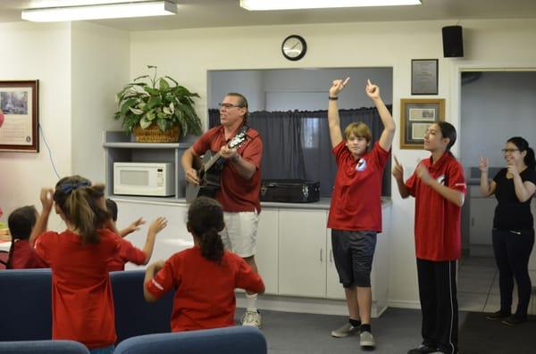 Chapel worship for Calvary Chapel Christian Academy. Located at Calvary Chapel Romoland.