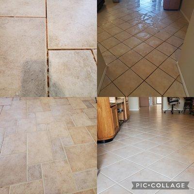 Tile and grout cleaning aslo color seal