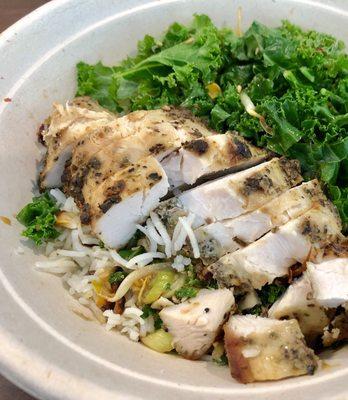 Ginger Bowl with Herb Chicken (extra $3) - $13.