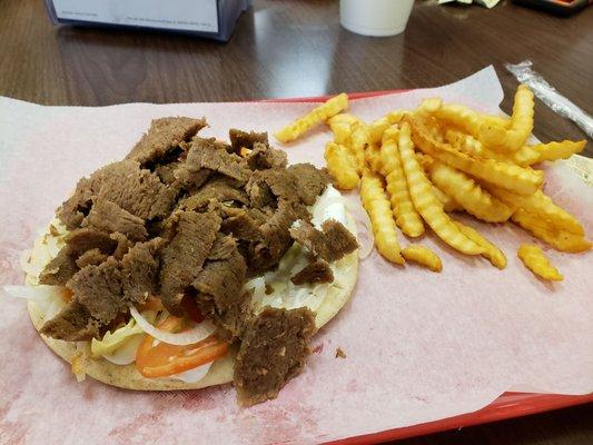 Gyro w/fries