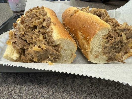 Amazing cheesesteak