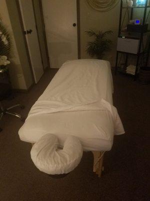 Massage table