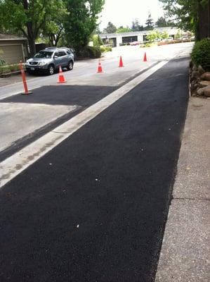 After finishing a sewer replacement in Menlo park