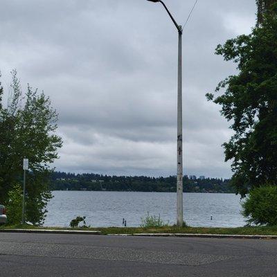 Today's brunch view of a quiet lake