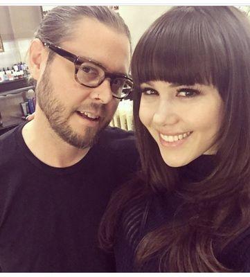 Bangs and cut on the beautiful Claire Sinclair by Skaught