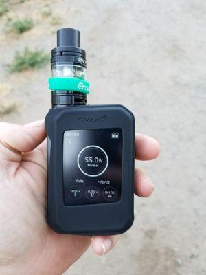 Awesome G-priv 220 box mod and TFV8 big baby tank its so much nicer than my old Piece of junk mod