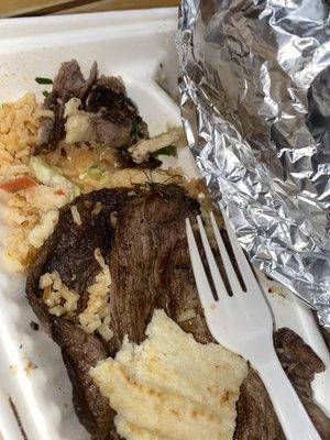 Carne asada plate