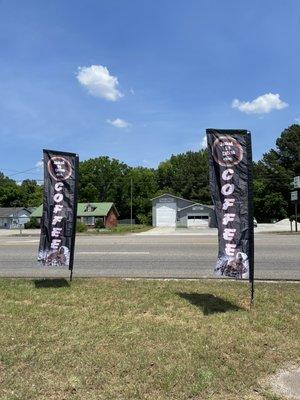 Flags by the road!