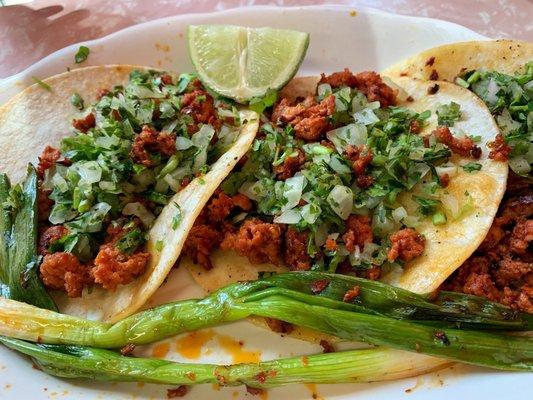 Chorizo/Spicy Pork Tacos