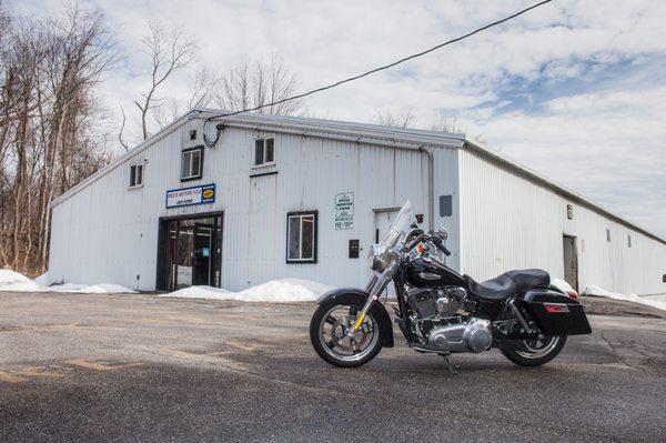 Front Building with Motorcycle