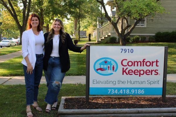 Jordan Kloss & Kate Tselios - Owners of Comfort Keepers Ann Arbor/Dexter