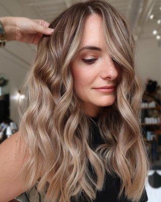 Blonde balayage by Emily