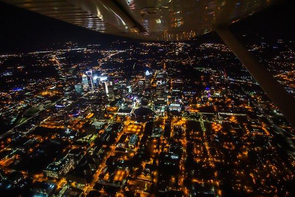 We love evening night flights!