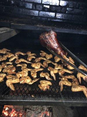 Grilled Wingz and smoked turkey legz, (smoked itemz sold only on Sundays) all smoked itemz will be sold daily in the future.