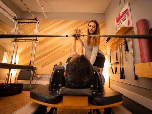 Our Pilates instructors can be a supplement to your rehab or you book a full workout with them!