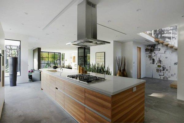 Kitchen renovation with island stove