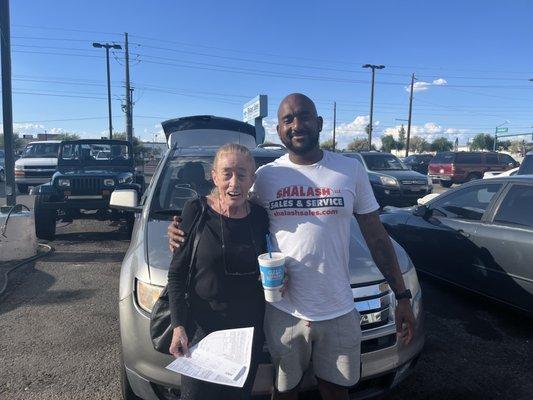 We love putting a smile on the face of our customers. Congrats Tina on your new vehicle!!!