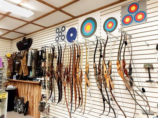 Dozens and dozens of NEW and USED Longbows and Recurves IN STOCK!