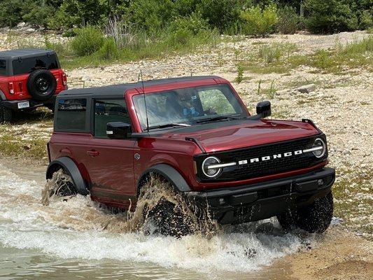 Fording a River.