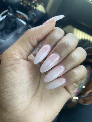 Full set service with cut cuticles