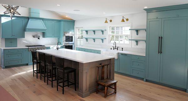 Cape Cod style custom cabinets in Manhattan Beach.