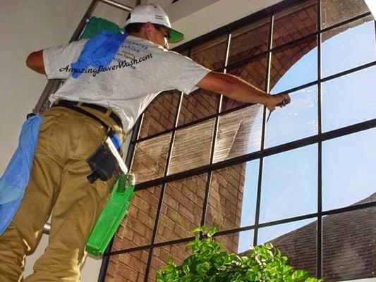 It is a good idea to clean both in and out to get a Great Window Cleaning from Amazing Power Wash in Tge Woodlands Texas, Con...