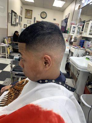 Razor fade done by Tristian the barber