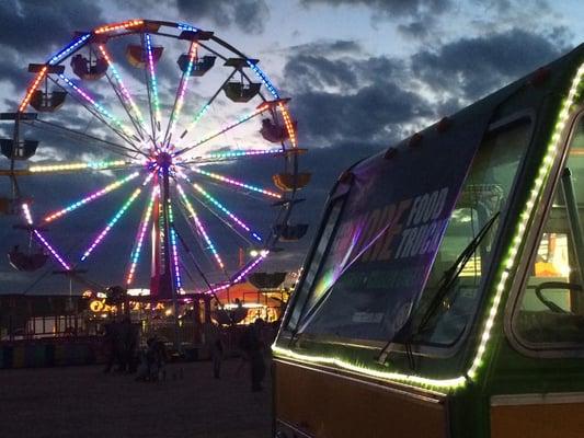 Serving up gourmet grilled cheese at the El Paso County Fair!